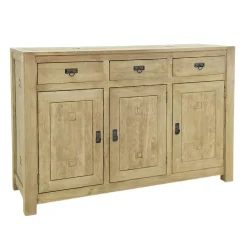Buffet 3 portes hévéa 150x50x100cm TESSA
