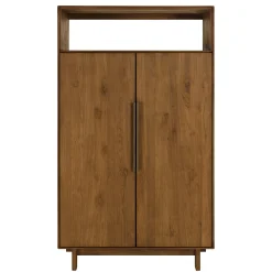 Buffet 2 portes 1 étagère ouverte 90x155cm en bois de teck recyclé SWING