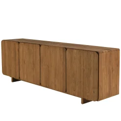 Buffet 4 portes 200x65cm en bois de teck recyclé SWING
