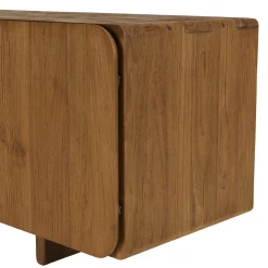 Buffet 3 portes 120x40cm en bois de teck recyclé SWING