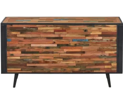 Buffet salle à manger 2 portes 3 tiroirs bois recyclé DRAKKAR