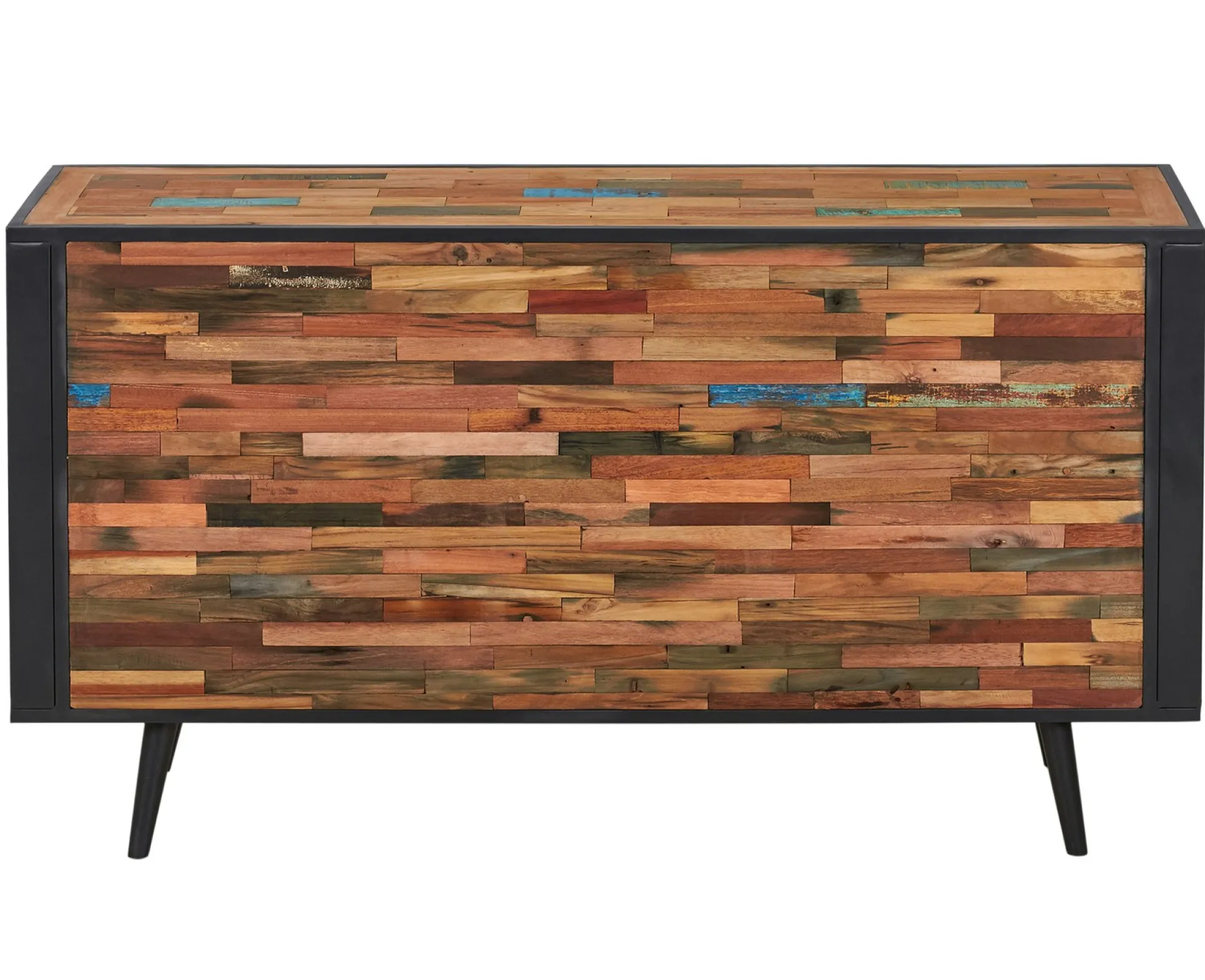 Buffet salle à manger 2 portes 3 tiroirs bois recyclé DRAKKAR