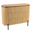 Buffet 3 tiroirs lames de pin bords arrondis ALMEIRA