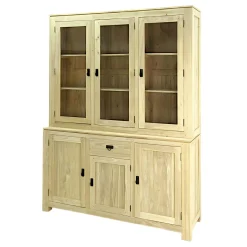 Buffet vaisselier bois massif HELENA