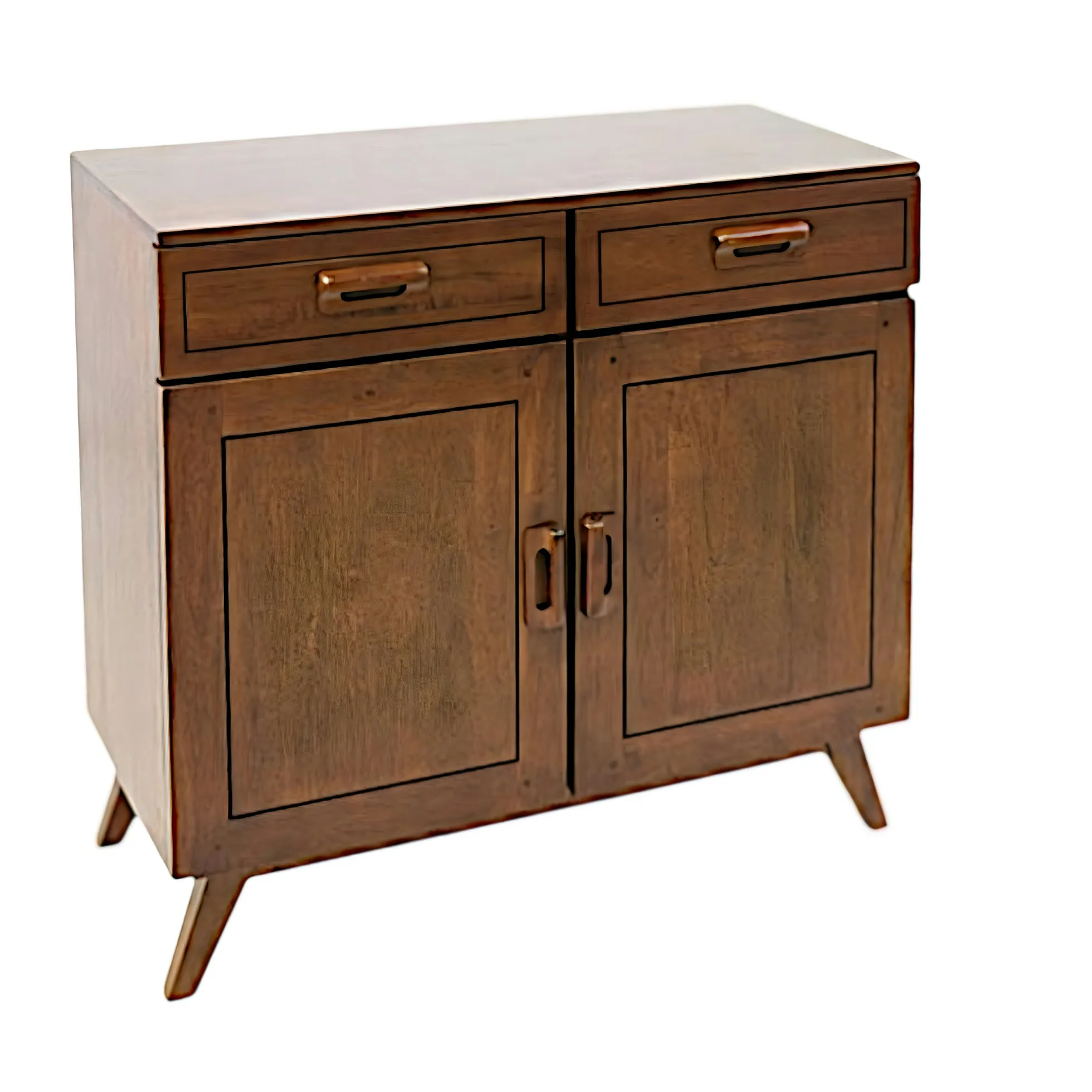 Buffet vintage hévéa massif 90x85cm SIXTIES