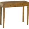 Bureau console colonial Teck Miel 90cm BISHO