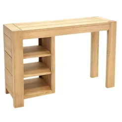Bureau / Console Hévéa 3 niches 120x40x80cm ATTAN