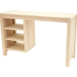 Bureau console moderne bois hévéa 120cm ATTAN