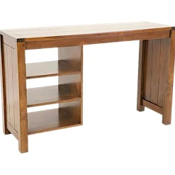 Bureau console moderne bois hévéa 120cm ATTAN