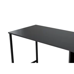 Bureau double noir - rangement central intégré MARFA