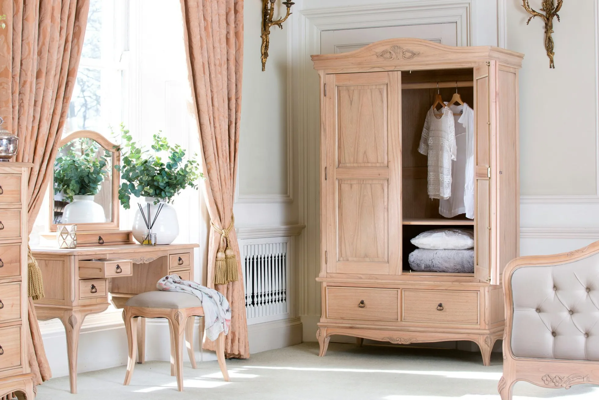 Bureau en bois romantique BLOIS