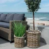 Cache-pot haut pour plantes ou graminées (lot de 2)
