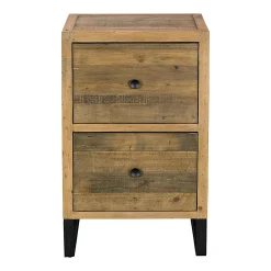 Caisson de bureau en bois recyclé 2 tiroirs BRISBANE