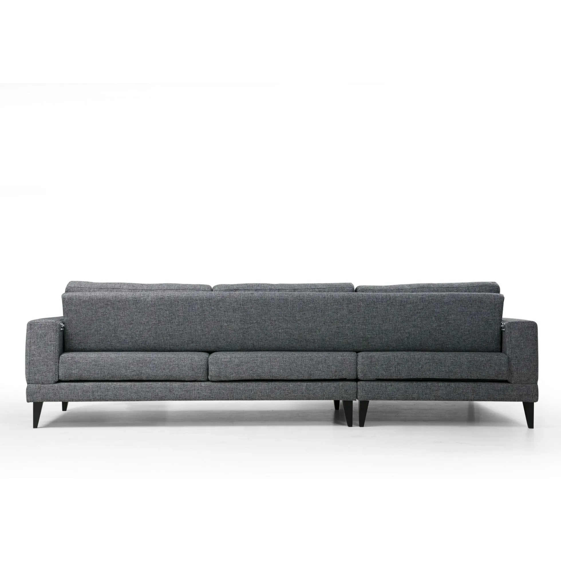Canapé d'angle anthracite - côté gauche, style contemporain VENCE