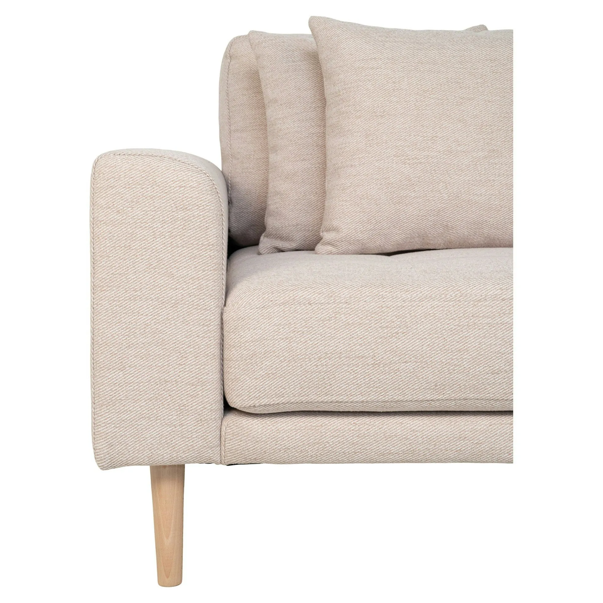 Canapé d'angle beige sable - côté droit, 290 cm ROTTERDAM