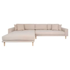 Canapé d'angle beige sable - côté gauche, 290 cm ROTTERDAM