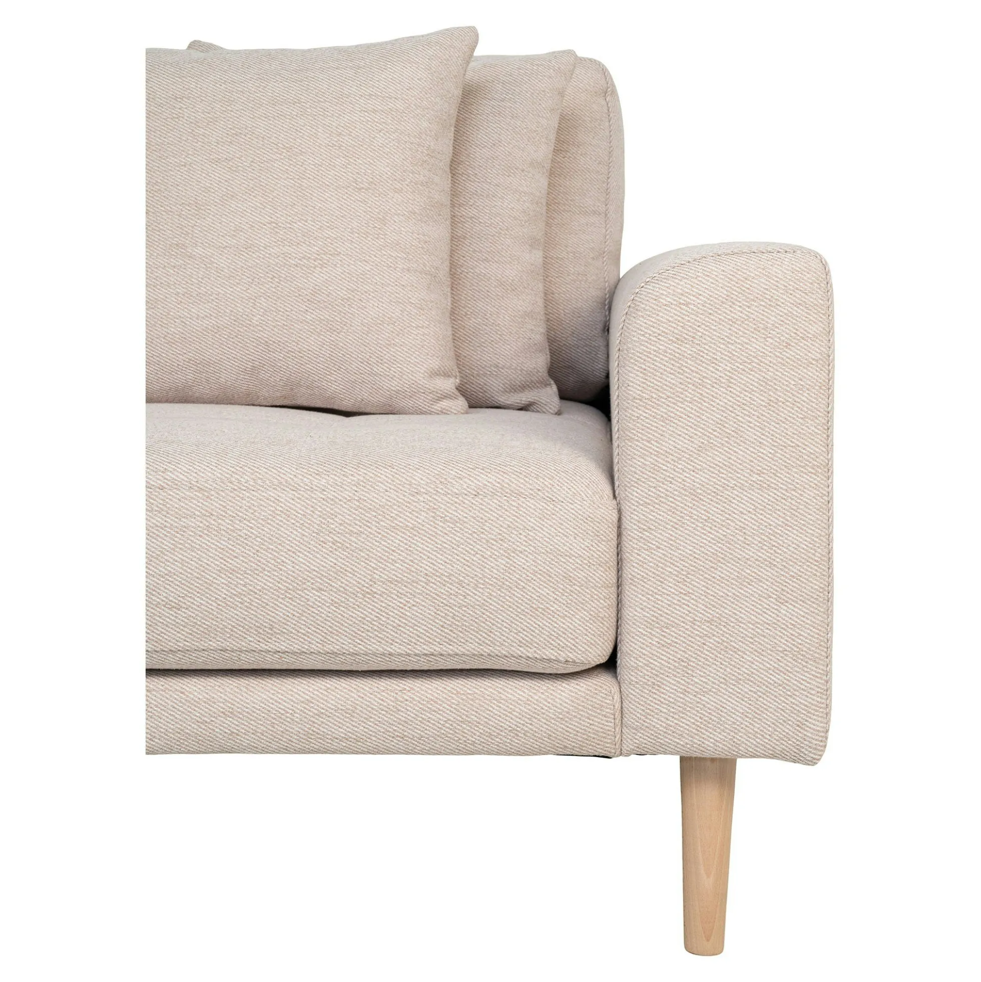 Canapé d'angle beige sable - côté gauche, 290 cm ROTTERDAM