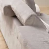Canapé d'angle gris clair - dossier inclinable, côté gauche MILO
