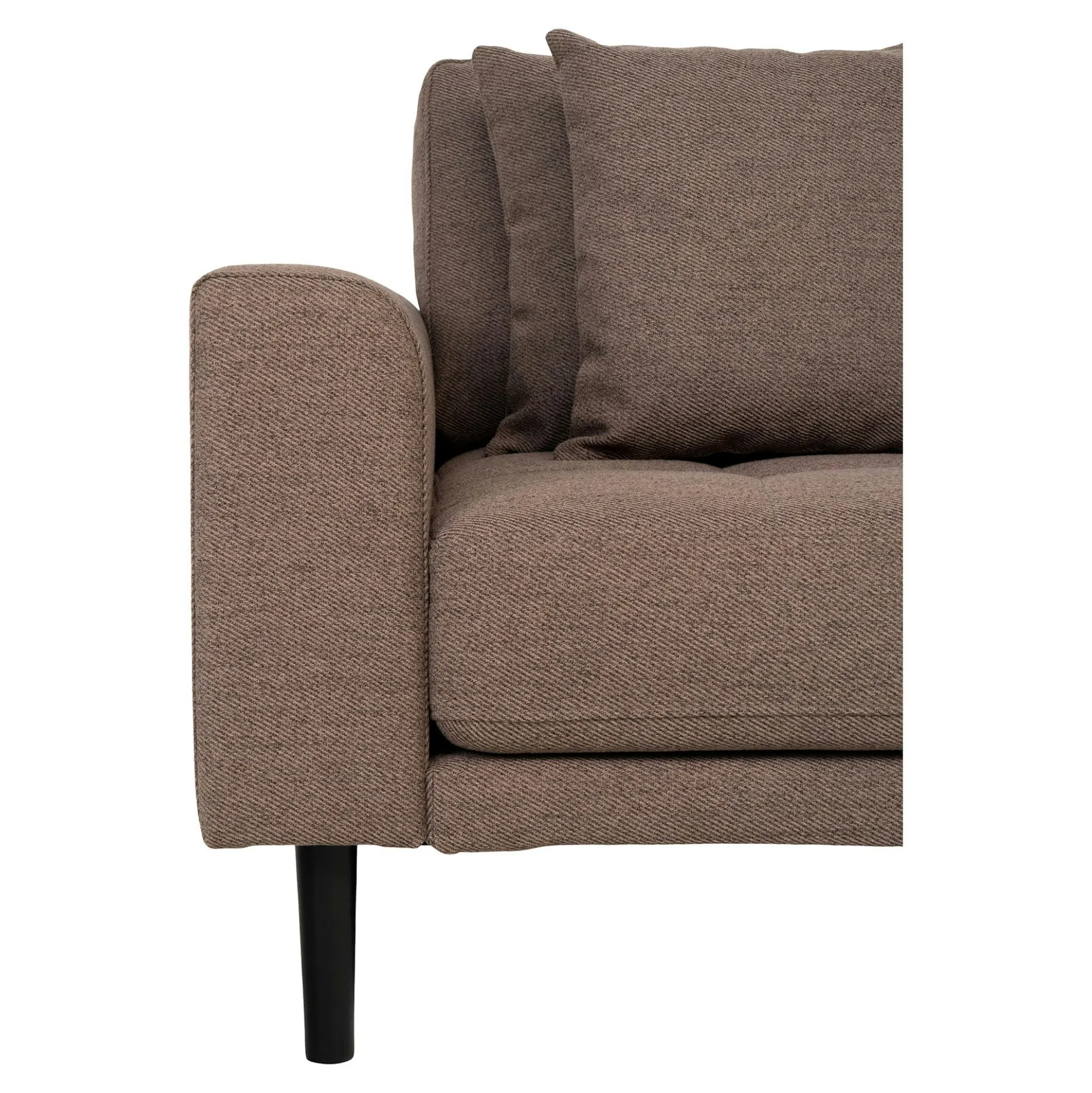 Canapé d'angle marron - côté droit, 290 cm ROTTERDAM