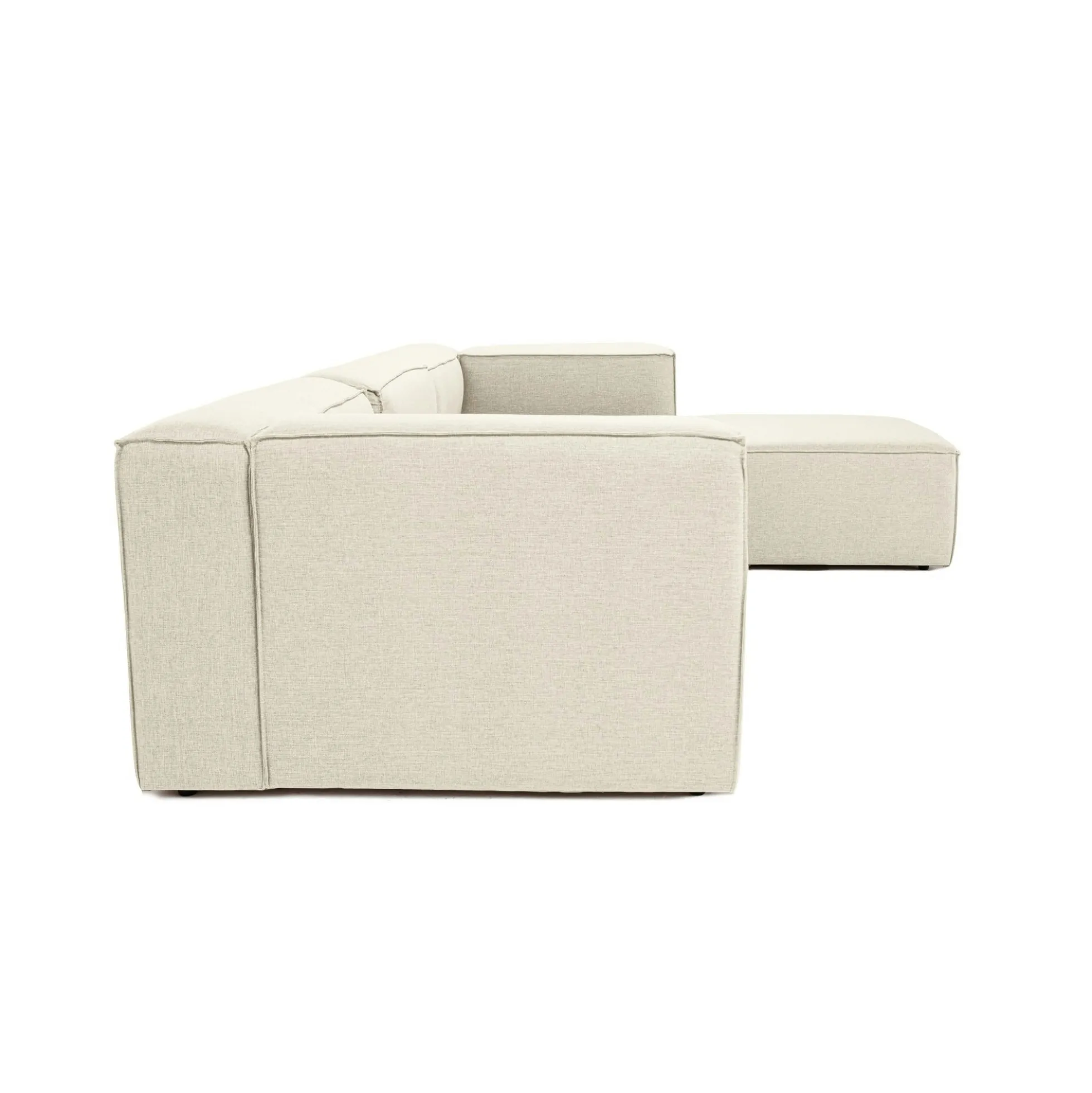 Canapé d'angle modulable écru - côté droit SPELLO