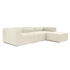Canapé d'angle modulable écru - côté droit SPELLO