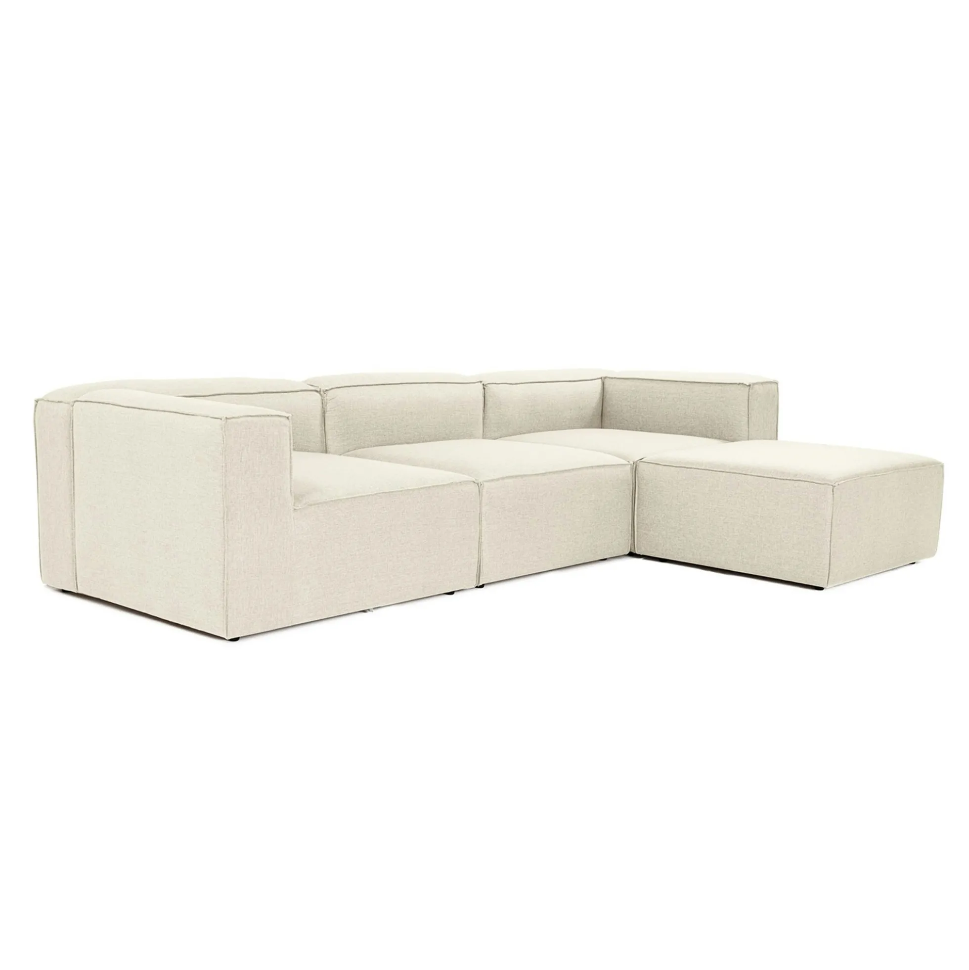 Canapé d'angle modulable écru - côté droit SPELLO