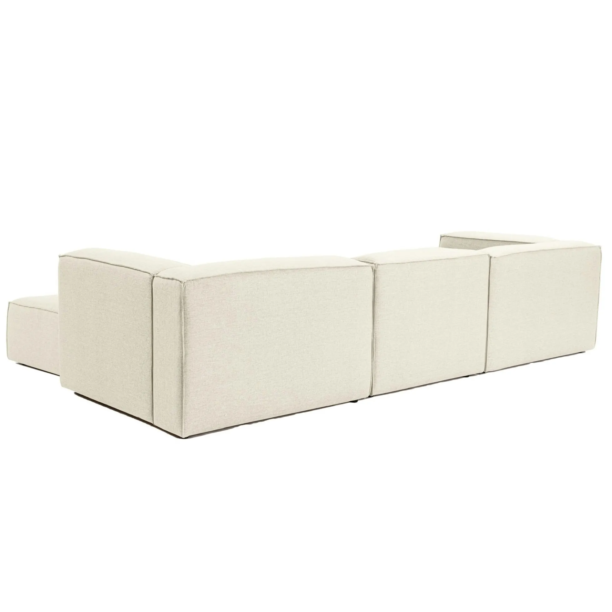 Canapé d'angle modulable écru - côté droit SPELLO