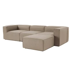 Canapé d'angle modulable taupe - côté droit SPELLO