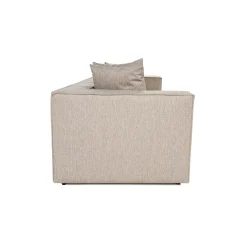 Canapé en lin 3 places - beige sable COLLIOURE
