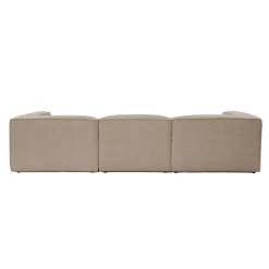 Canapé modulable 3 places en lin - taupe SPELLO