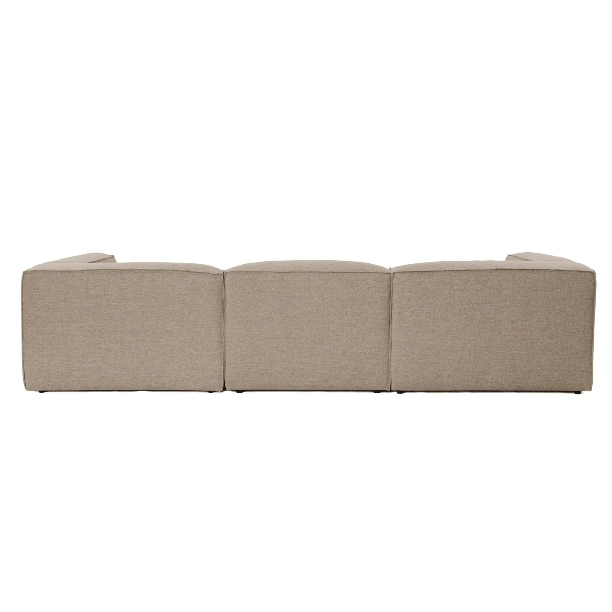 Canapé modulable 3 places en lin - taupe SPELLO