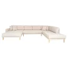 Canapé panoramique beige sable - côté gauche, 370 cm ROTTERDAM