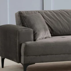 Canapé 3 places anthracite avec couchage d’appoint JACA