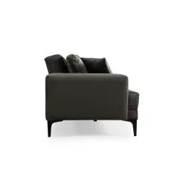 Canapé 3 places anthracite avec couchage d’appoint JACA