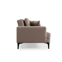 Canapé 3 places beige avec couchage d’appoint JACA