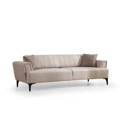 Canapé 3 places beige - lit d’appoint, style moderne LUCCA