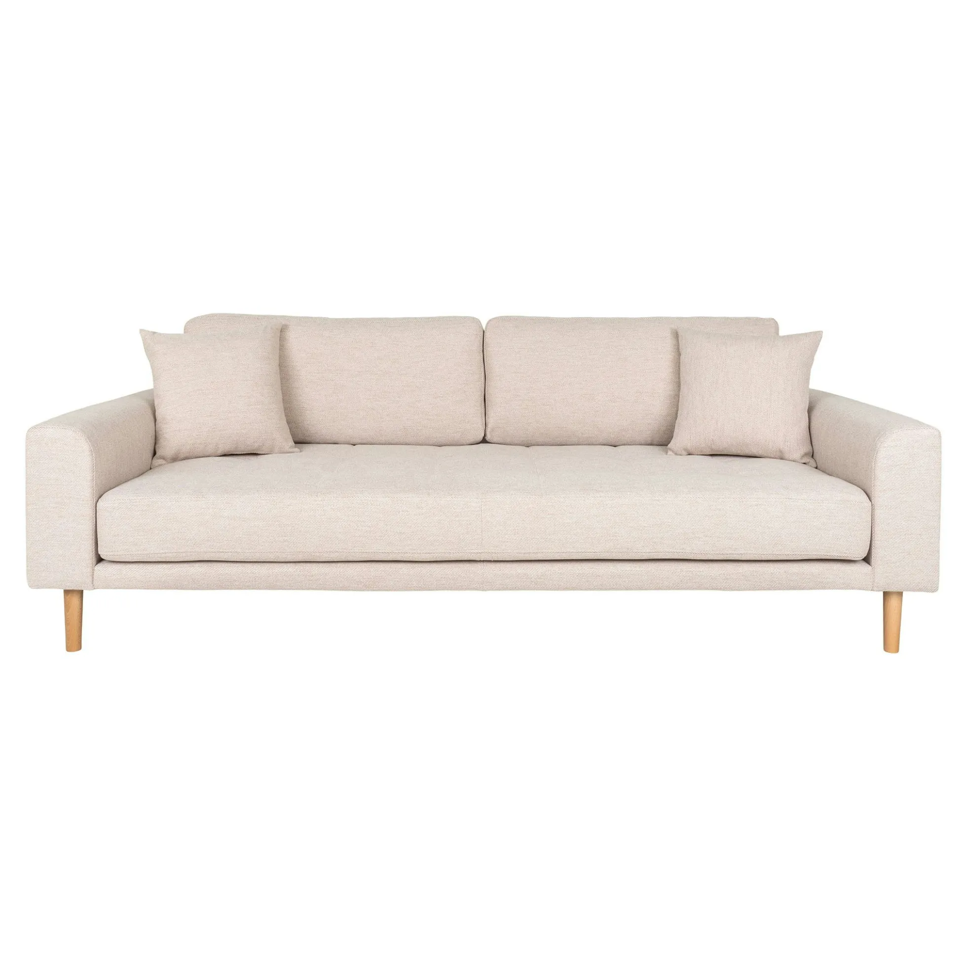 Canapé 3 places beige sable - 210 cm ROTTERDAM