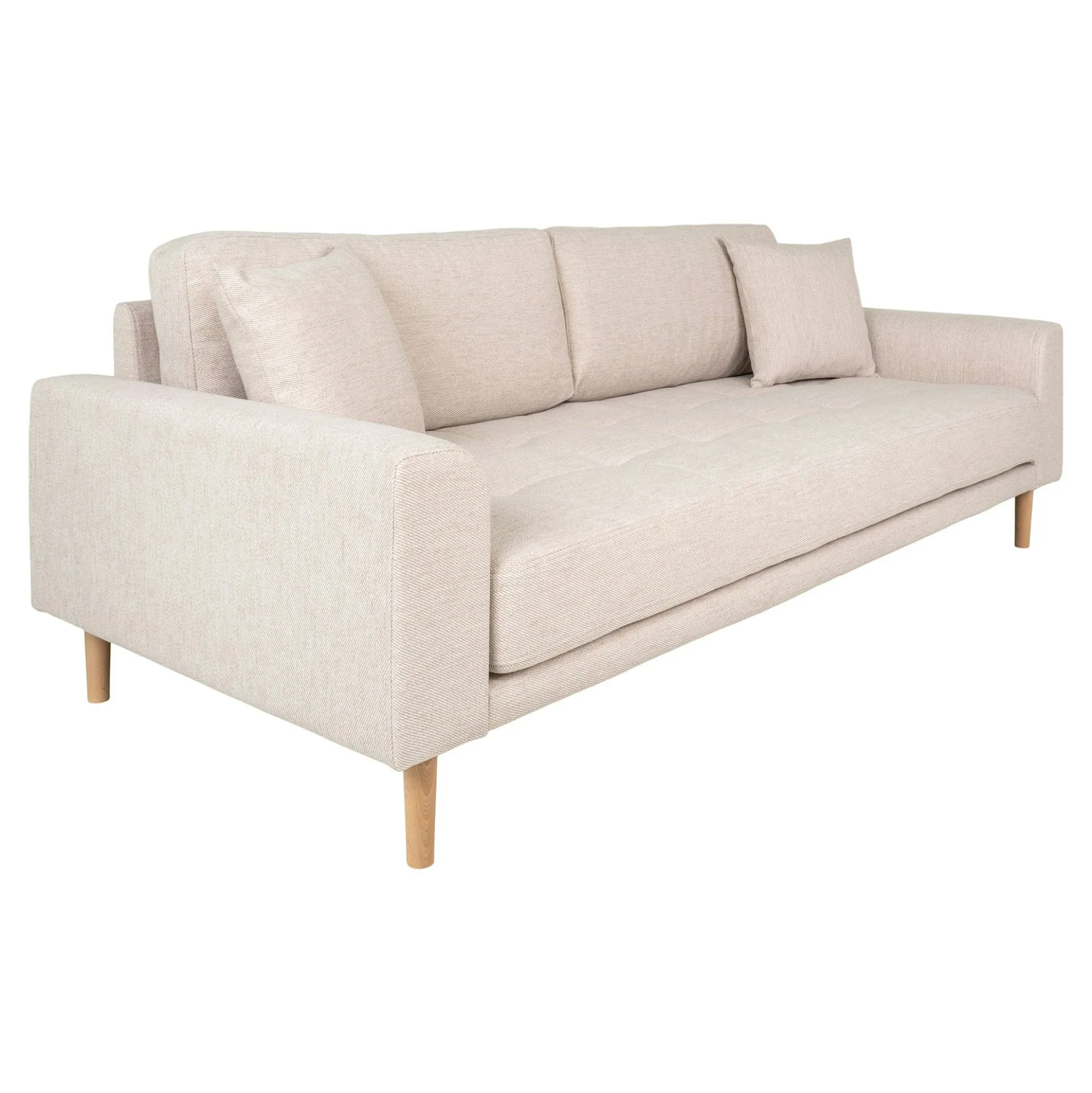 Canapé 3 places beige sable - 210 cm ROTTERDAM
