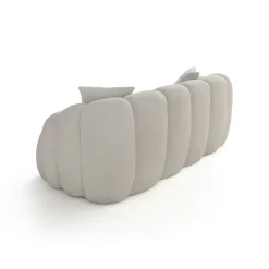 Canapé 2 places blanc écru design arrondi ONDA