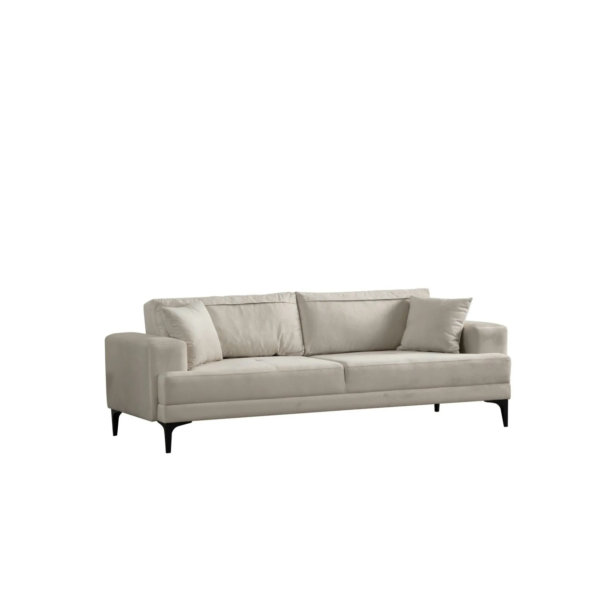 Canapé 3 places écru avec couchage d’appoint JACA