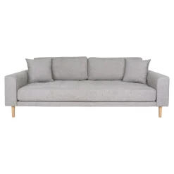 Canapé 3 places gris clair - 210 cm ROTTERDAM