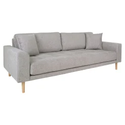 Canapé 3 places gris clair - 210 cm ROTTERDAM