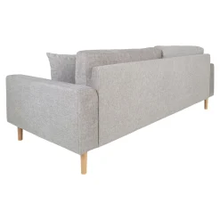 Canapé 3 places gris clair - 210 cm ROTTERDAM