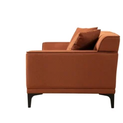 Canapé 3 places rouille - accoudoirs larges ORSAY