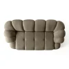 Canapé 2 places taupe design arrondi ONDA
