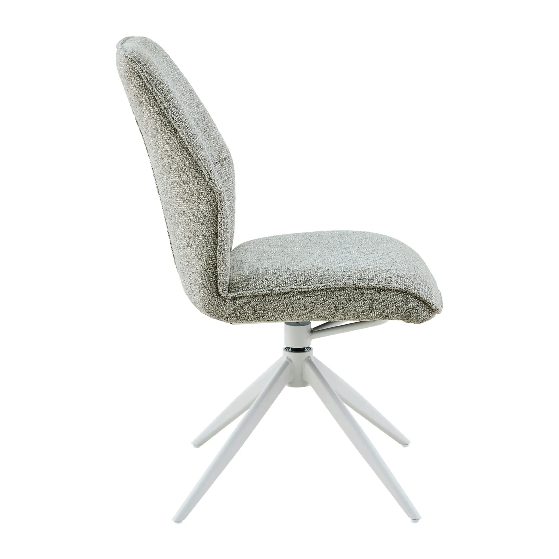 Chaise beige chiné pivotante (lot de 2) CORTINA