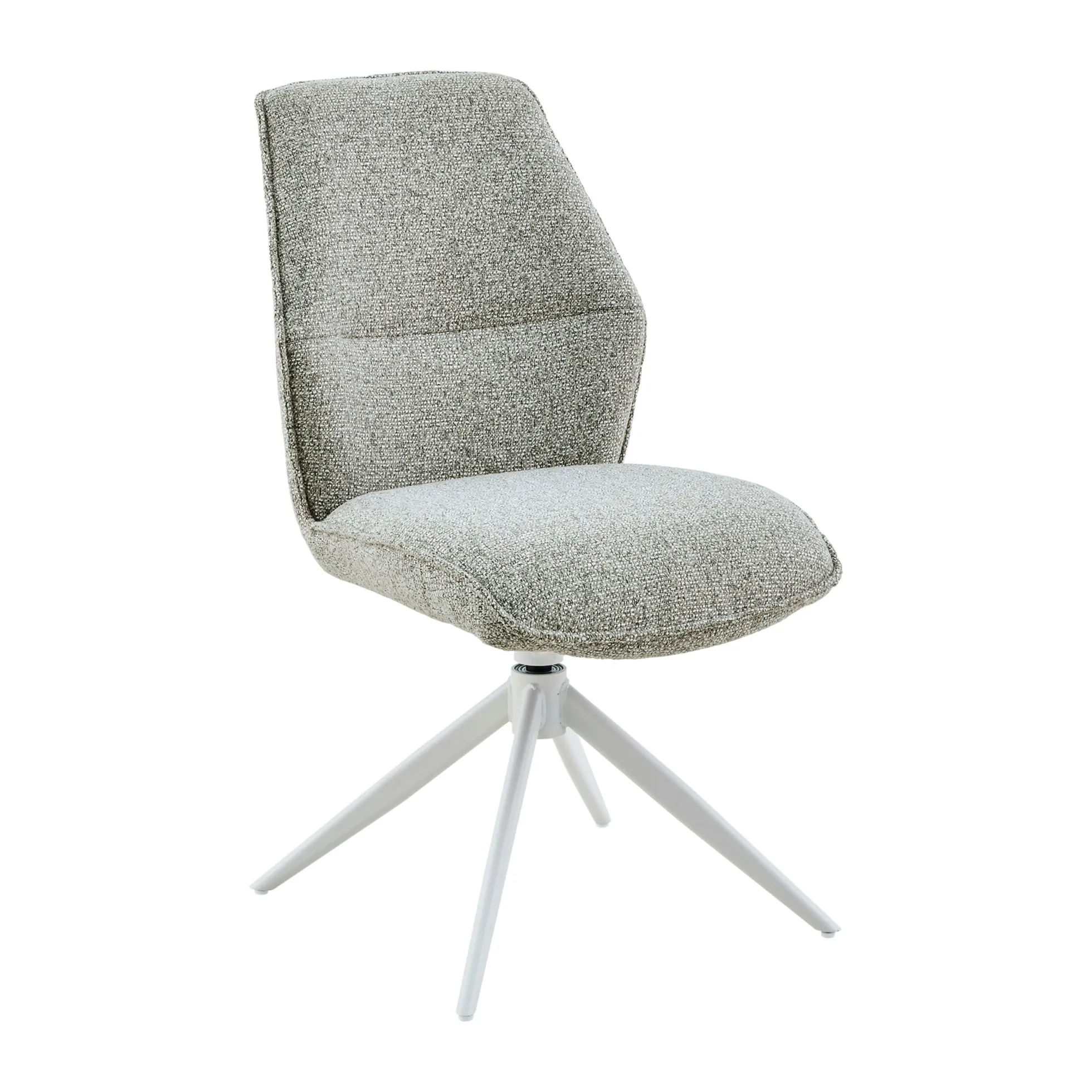 Chaise beige chiné pivotante (lot de 2) CORTINA