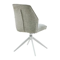 Chaise beige chiné pivotante (lot de 2) CORTINA