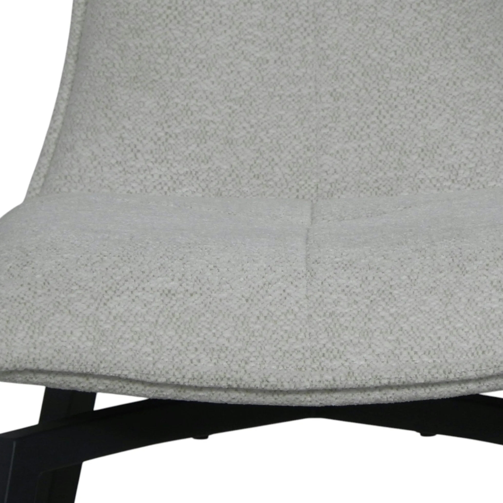 Chaise beige pivotante en velours avec passepoil (lot de 2) LOMBARDIE