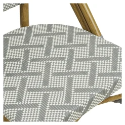 Chaise bistrot grise en textilène (lot de 2) TORANO